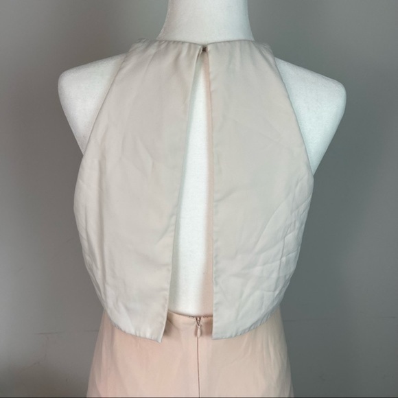 Jill Jill Stuart woman’s pale pink flared halter top maxi dress size 6 - Picture 7 of 13